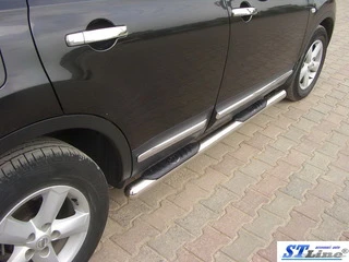 Бічні труби (2 шт., нерж.) для Nissan Qashqai 2010-2014рр