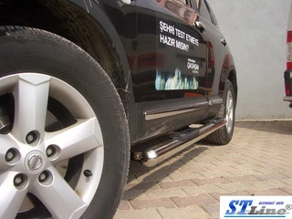 Бічні труби (2 шт., нерж.) для Nissan Qashqai 2010-2014рр