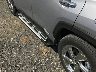 Бокові пороги Sunrise (2 шт., алюміній) для Toyota Rav 4 2019- рр