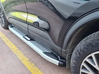 Бокові пороги Mevsim Grey (2 шт., Алюміній) для Ауди Q5 2017-2025 рр