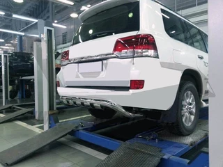 Задній захист Gronder (нерж) для Lexus LX570/450d