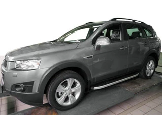 Бокові пороги Fullmond (2 шт., Алюміній) 2006-2015 для Chevrolet Captiva рр