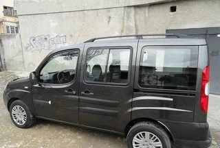 Рейлінги Чорні Металеві ніжки для Fiat Doblo I 2001-2005 рр