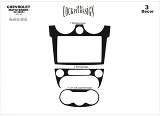 Накладки на панель (Meric) для Chevrolet Spark 2004-2009 рр