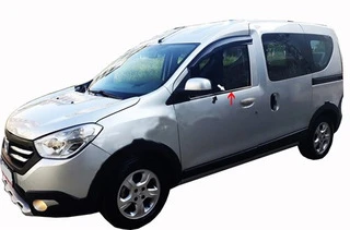 Окантовка вікон (2 шт., нерж.) OmsaLine - Італійська нержавійка для Renault Dokker 2013-2022 рр