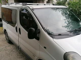 Перемички на рейлінги без ключа (2 шт) Чорний для Renault Trafic 2001-2015 рр