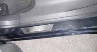 Накладки на пороги Flexill (4шт, нерж) Sport для Citroen C-4 2010-2018 рр