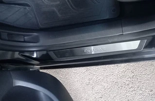 Накладки на пороги Flexill (4шт, нерж) Sport для Citroen C-4 2010-2018 рр