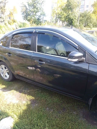 Зовнішня окантовка вікон (4 шт., нерж.) OmsaLine - Італійська нержавійка для Ford Focus II 2008-2011 рр