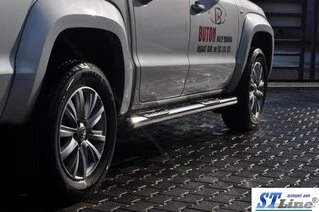 Бічні труби (2 шт., нерж) 70мм для Volkswagen Amarok 2010-2022 рр