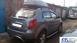 Задня дуга AK007 (нерж) для SsangYong Korando 2010-2019 рр