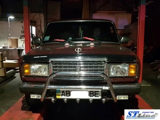 Кенгурятник WT003 (42мм, нерж.) для ВАЗ 2107