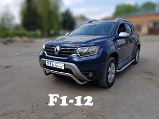 Кенгурятник WT007 (нерж.) для Renault Duster 2018-2024 рр