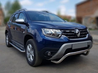 Кенгурятник WT007 (нерж.) для Dacia Duster 2018-2024 рр