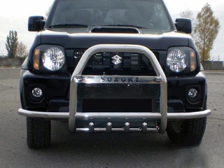 Кенгурятник з вусами QT007 (нерж) для Suzuki Jimny 1998-2018 рр