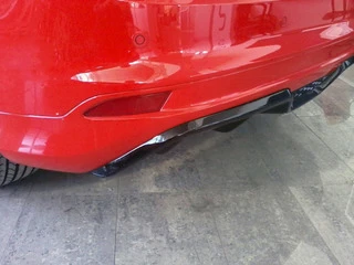 Накладка на задній бампер HB (під фарбування) для Ford Focus III 2011-2017 рр