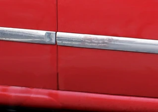 Молдинг дверний (4 шт, нерж) 2002-2005, OmsaLine - Італійська нержавійка для Ford Fiesta рр