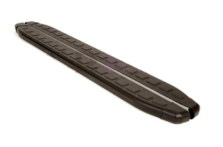 Бокові пороги Fullmond Black (2 шт, алюм) для Volkswagen Touareg 2002-2010 рр