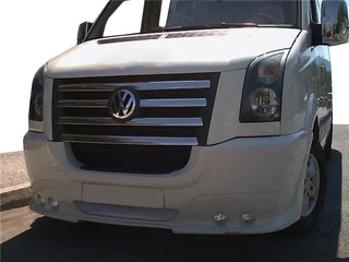 Передній бампер 4 фари (під фарбування) для Volkswagen Crafter 2006-2016 рр