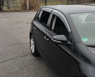 Вітровики з хромом HB (4 шт., Sunplex Chrome) для Volkswagen Golf 6