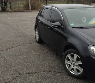 Вітровики з хромом HB (4 шт., Sunplex Chrome) для Volkswagen Golf 6