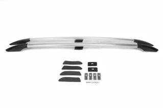 Рейлінги ХРОМ Чавунні ніжки, під клей для Peugeot Partner 1996-2008 рр