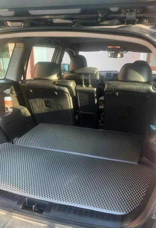 Килимок в багажник EVA (2 частини, чорний) для Toyota Highlander 2008-2013 рр