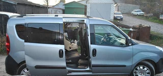 Рейлінги Хром Стандартна, Металеві ніжки для Fiat Doblo II 2010-2022 рр