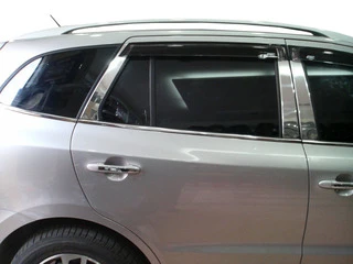 Молдинг дверних стійок (6 шт, нерж.) для Hyundai Santa Fe 2 2006-2012 рр