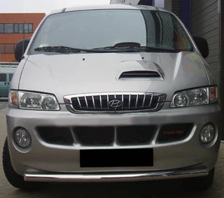 Передній захист ST008 (нерж.) для Hyundai H200, H1, Starex 1998-2007 рр