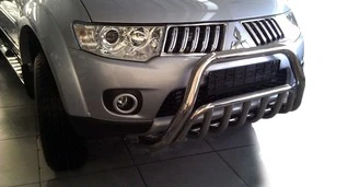 Передній захист WT002 (нерж.) для Mitsubishi Pajero Sport 2008-2015 рр