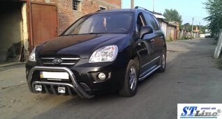 Бічні труби (нерж) для Kia Carens 1999-2012 рр
