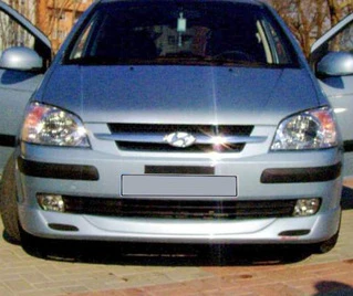 Передня нижня накладка (під фарбування) для Hyundai Getz