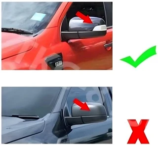 Накладки на дзеркала 2015-2025 (BMW-style, 2 шт) для Ford Ranger рр