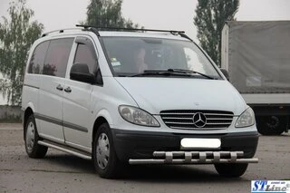 Нижня Губа Shark ST015 (нерж) для Mercedes Viano 2004-2014 рр