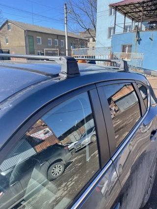 Поперечний багажник у штатні місця (2 шт, алюміній) Сірий для Mazda CX-5 2017- рр