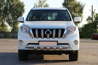 Передній захист ST015 (нерж) для Toyota Land Cruiser Prado 150