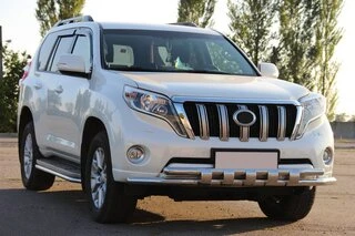 Передній захист ST015 (нерж) для Toyota Land Cruiser Prado 150