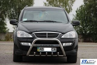 Кенгурятник WT003 (нерж) для SsangYong Kyron 2005-2014 рр