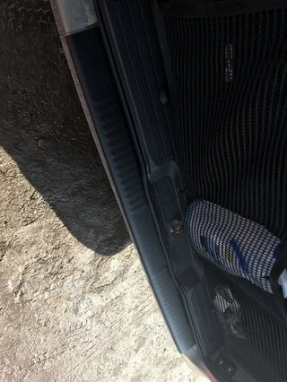 Накладка на задній бампер з загином (DDU, пластик) Матова для Mercedes Vito W639 2004-2014 рр