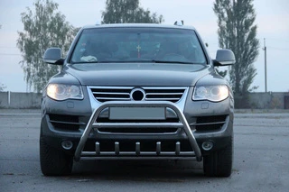 Кенгурятник WT003 Special (нерж) для Volkswagen Touareg 2002-2010 рр