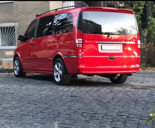 Бокові пороги Exclusive (2 шт, під фарбування) Коротка/Середня бази для Mercedes Viano 2004-2014 рр