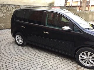 Накладки на дзеркала (2 шт, нерж) Carmos - Турецька сталь для Volkswagen Touran 2010-2015 рр