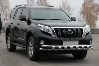 Передній захист ST016-2 (нерж) для Toyota Land Cruiser Prado 150