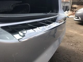 Накладка на задній бампер Carmos (SW, нерж) для Volkswagen Passat B7 2012-2015рр