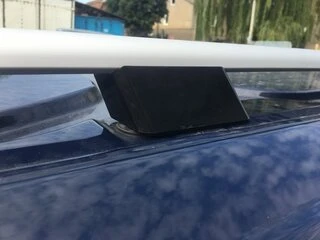 Рейлінги Skyport (2 шт, сірий мат) Довга база для Ford Custom 2013-2022 рр