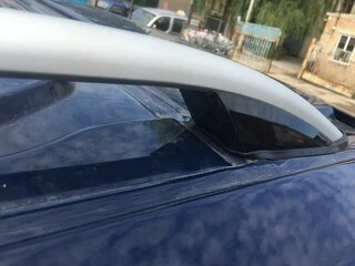 Рейлінги Skyport (2 шт, сірий мат) Довга база для Ford Custom 2013-2022 рр