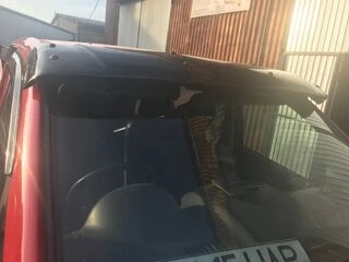 Козирьок на лобове скло (чорний глянець, 5мм) для Mercedes Vito W639 2004-2014 рр