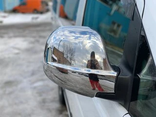 Накладки на дзеркала VITO 2004-2010 (2 шт) OmsaLine - Італійська нержавійка для Mercedes Viano рр