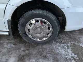 Ковпаки з нержавійки Пелюстки (1-катковий, 4 шт) для Volkswagen Crafter 2006-2016 рр